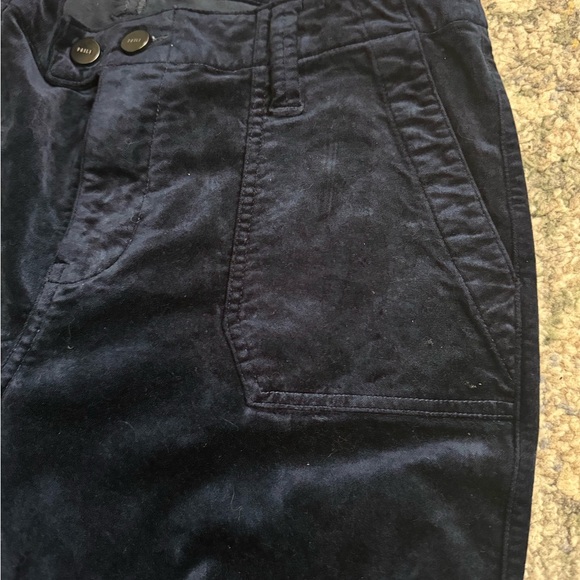 PAIGE Mayslie Velvet navy Joggers zip leg  Navy Size 29 - Picture 7 of 14